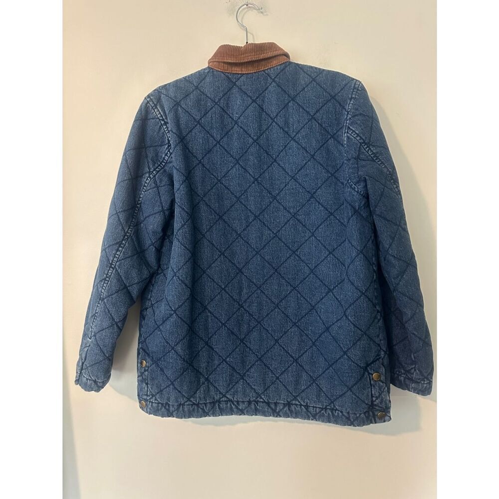 Ralph Lauren Vintage 1990’s Quilted Denim Barn Jacket S (petite) - Picture 8 of 9